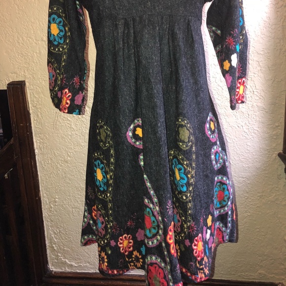 NWT Dily Gray / Multi Sweater Dress - M - Picture 2 of 7